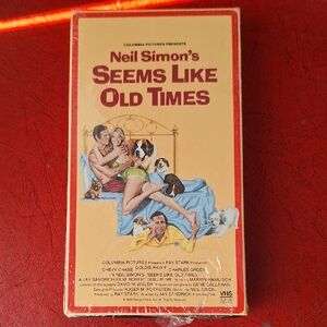 Columbia Pictures 'Seems Like Old Times' VHS - Red and Yellow